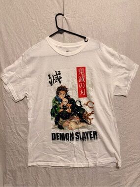 Demon Slayer White Graphic Tee